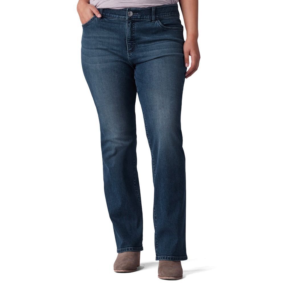 LEE Plus Bootcut Flex-MotionRegular Fit Midrise Renegade Jeans Size 26W NWT